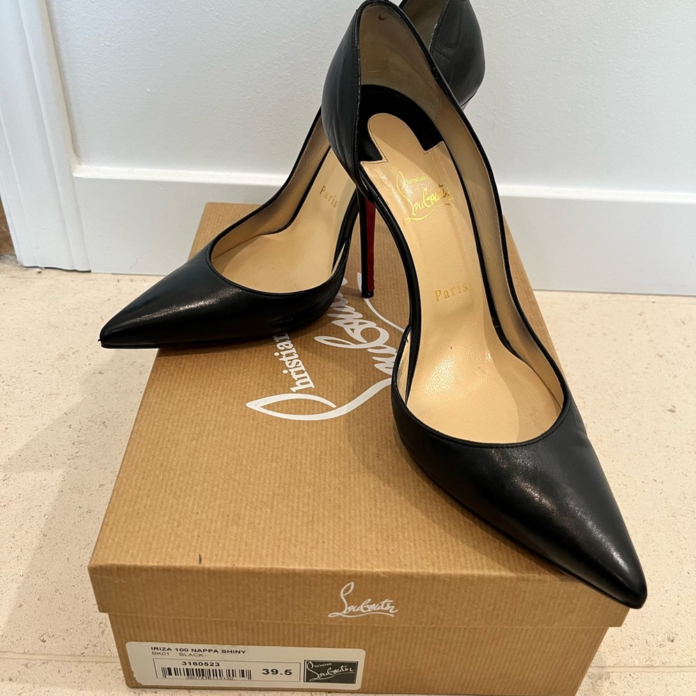 Christian Louboutin Iriza black 100 Napa Shiny size 39.5